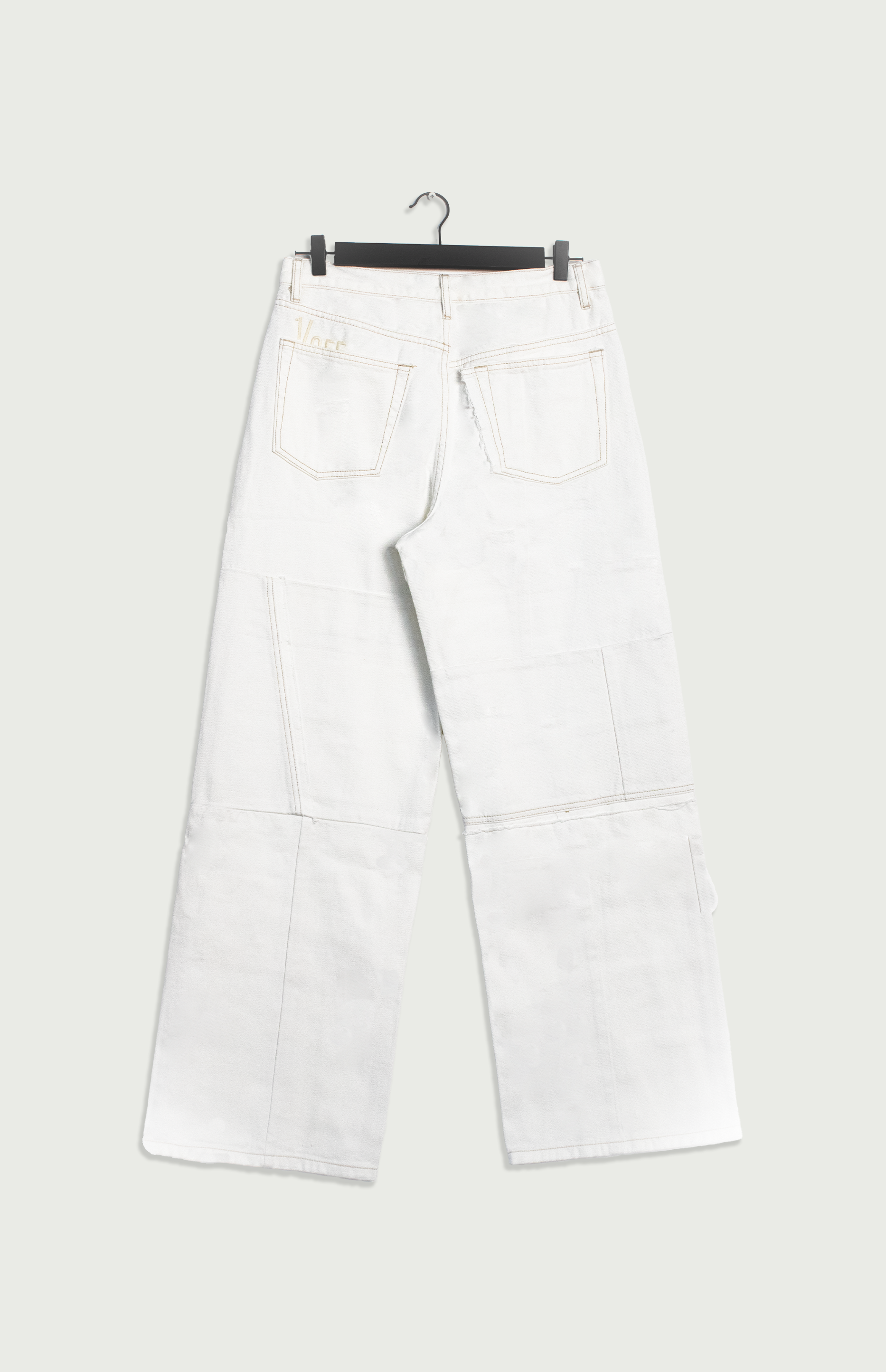 Jeans Baggy Patchwork White | Shop Online | 1/OFF Paris® Official 