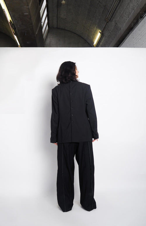 Blazer Contrast Stitching