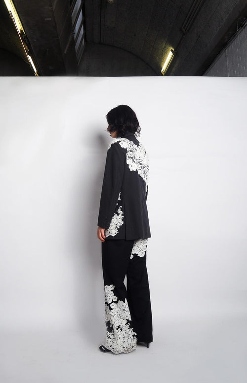 Blazer X Lace White