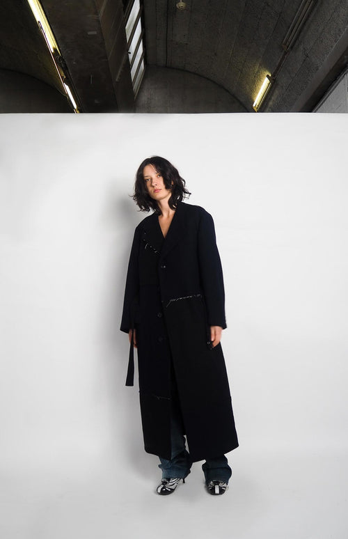 Coat Patched Wool