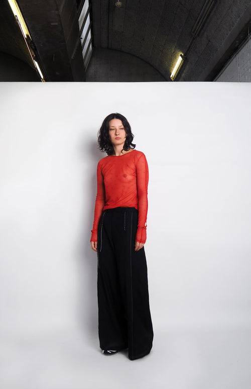 Pantalon Contrast Stitching