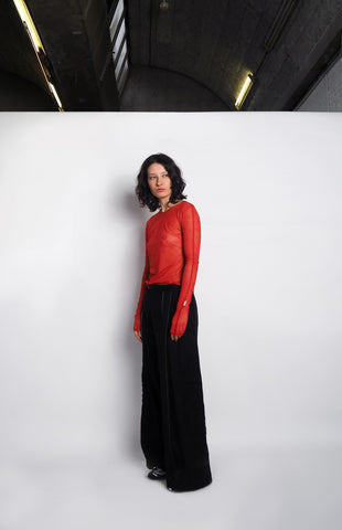 Pantalon Contrast Stitching