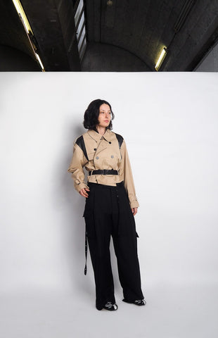 Trench Cropped X Leather