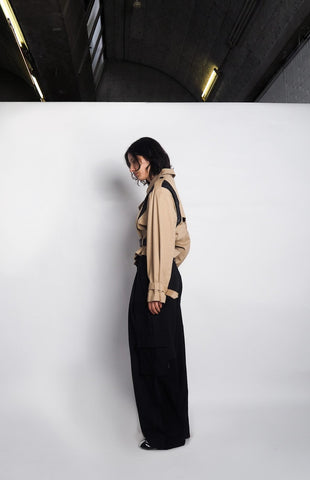 Trench Cropped X Leather