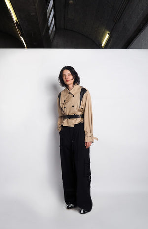 Trench Cropped X Leather
