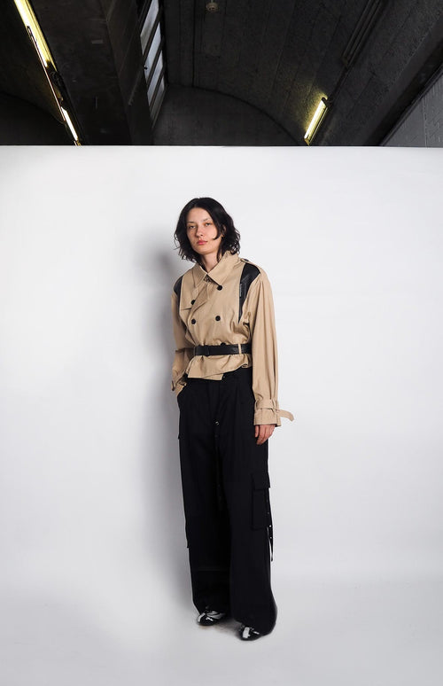 Trench Cropped X Leather