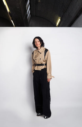 Trench Cropped X Leather