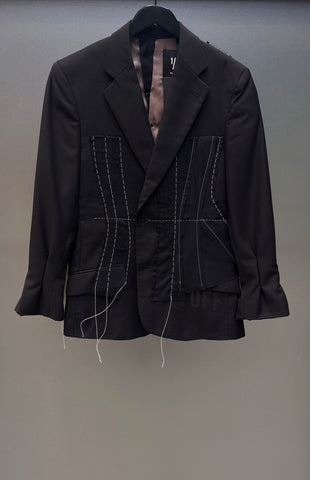 Blazer Contrast Stitching
