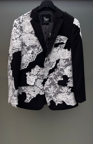 Blazer X Lace White