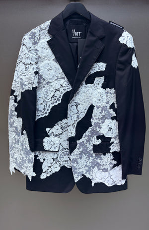 Blazer X Lace White