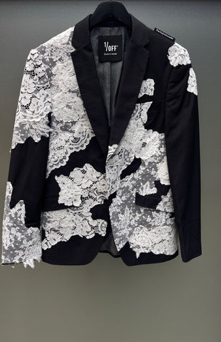 Blazer X Lace White