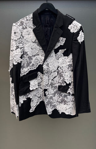 Blazer X Lace White