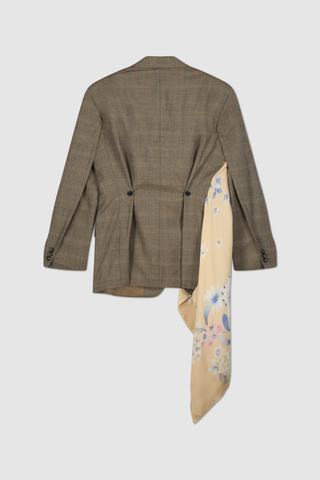 Blazer Shoulder Scarf Yellow