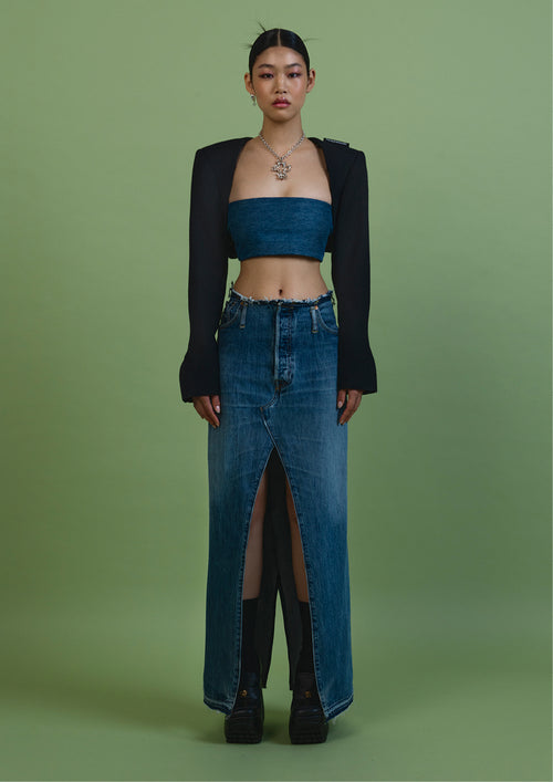 Skirt Jeans Maxi {L}