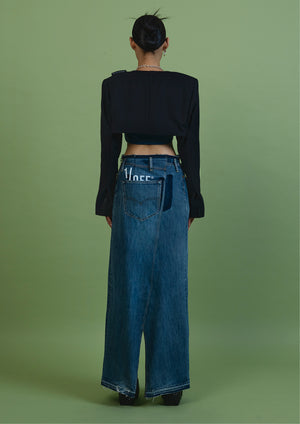 Skirt Jeans Maxi {L}