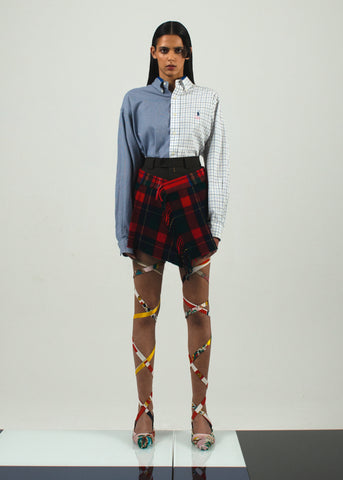 Shirt Button Back 50/50 {S/M}